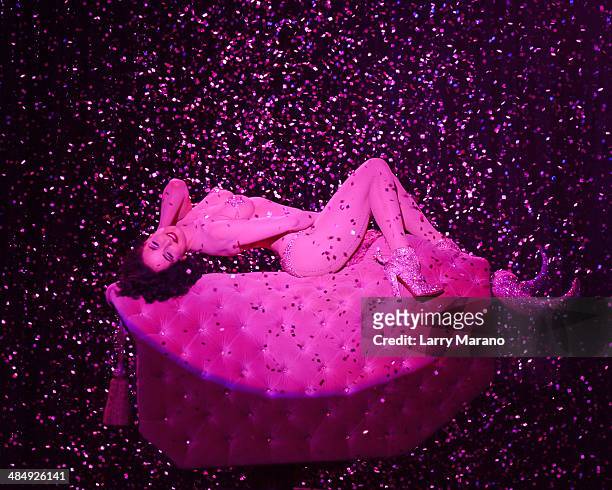Dita Von Teese performs at Revolution on April 10, 2014 in Fort Lauderdale, Florida.