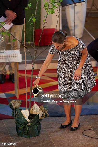 Crown Princess Victoria of Sweden takes Part in Climate Pilgrimage on August 22, 2015 in UNSPECIFIED, Unspecified.