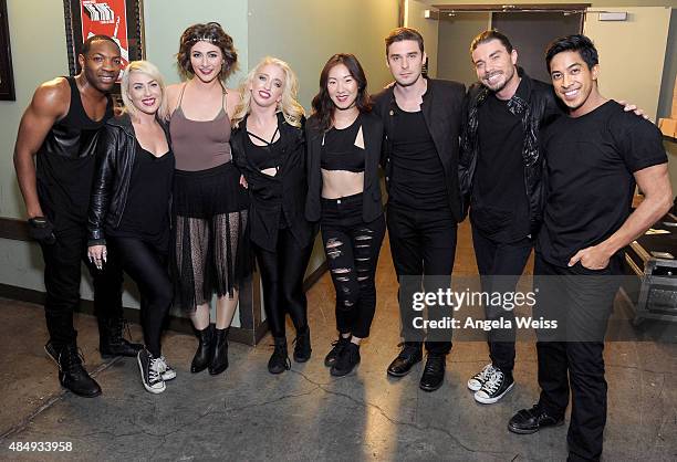 Singer Amy Renee Heidemann of Karmin , singer Nicholas Louis "Nick" Noonan of Karmin and dancers attend the 4th Annual NYX FACE Awards at Club Nokia...