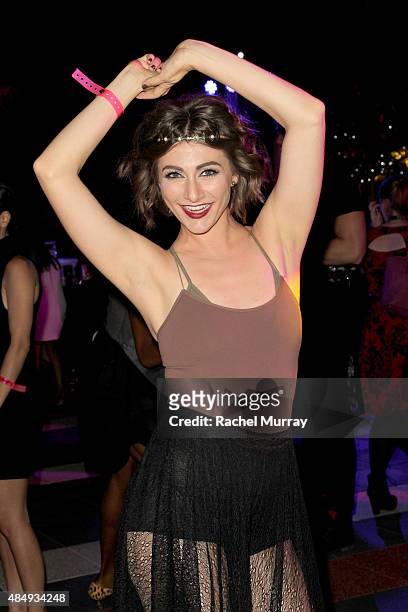 Amy Renee Heidemann of Karmin attends the 4th Annual NYX FACE Awards at Club Nokia on August 22, 2015 in Los Angeles, California.