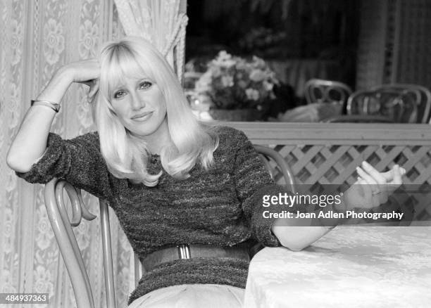 Actress Suzanne Somers at her home in 1979 in the Marina Del Rey area of Los Angeles, California.