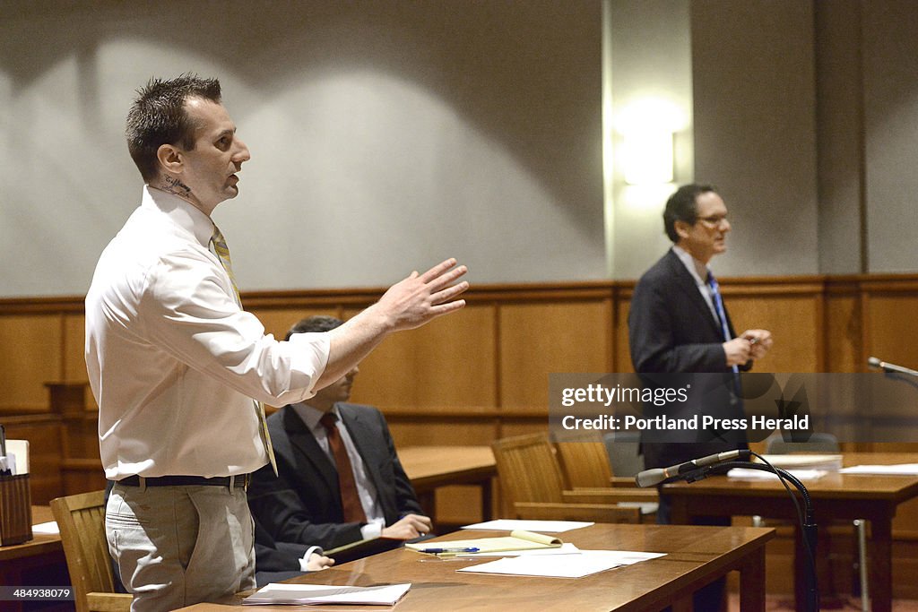 Joshua Nisbet of Scarborough appears before justice Thomas Warren