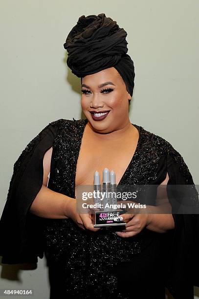 Winner of Kinetic Award Patrick Simondac attends the 4th Annual NYX FACE Awards at Club Nokia on August 22, 2015 in Los Angeles, California.