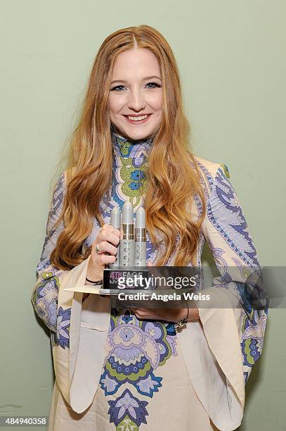 Winner of the Composition award Elsa Rhae attends the 4th Annual NYX FACE Awards at Club Nokia on August 22, 2015 in Los Angeles, California.
