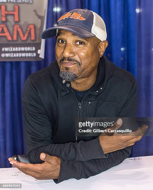 Actor Seth Gilliam attends Wizard World Comic Con Chicago 2015 - Day 3 at Donald E. Stephens Convention Center on August 22, 2015 in Chicago,...