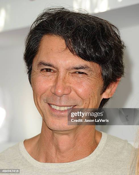 Actor Lou Diamond Phillips attends the LG "Fam To Table" series at The Washbow on August 22, 2015 in Culver City, California.