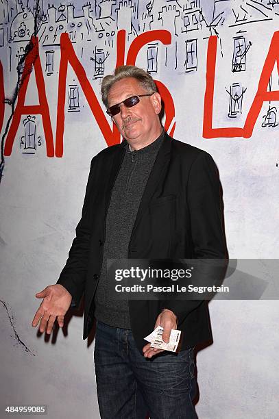 Benoit Delepine aka Michael Kael attends 'Dans La Cour' Paris Premiere at Mk2 Bibliotheque on April 15, 2014 in Paris, France.