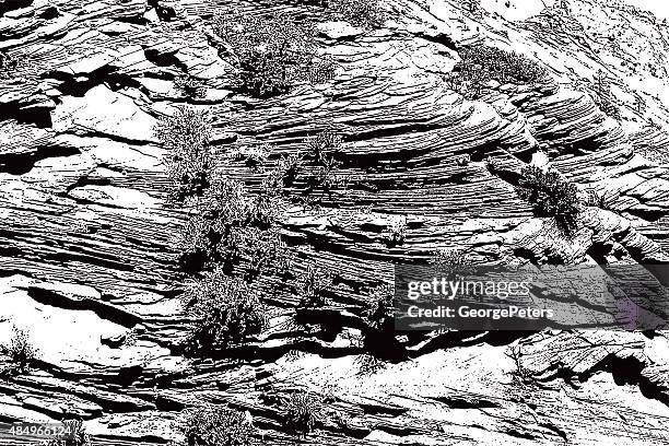 navajo sandstone textured background - geology layers stock illustrations