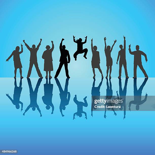 happiness - professional dancer stock illustrations