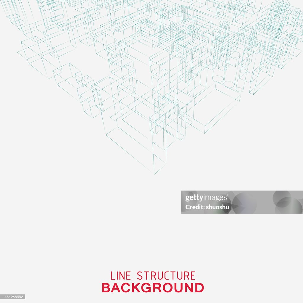 A Structural Line Line Structure Background High-Res Vector Graphic - Getty Images
