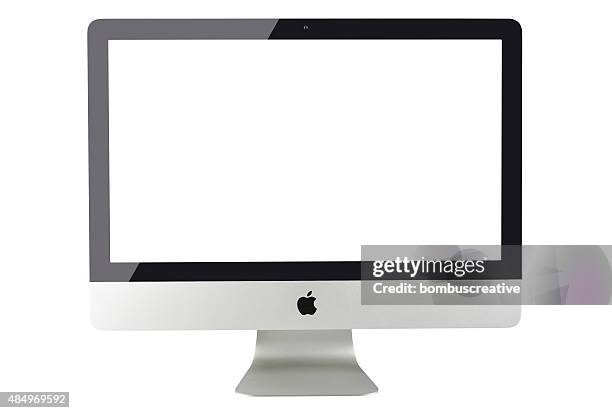 apple imac 27 inch desktop computer - mac screen stock pictures, royalty-free photos & images
