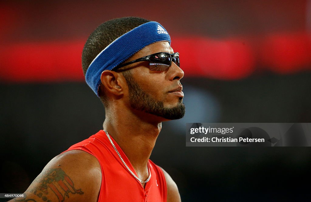 Culson Javier Culson of Puerto Rico at the start of the Men's 400 metres ...