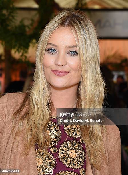 Laura Whitmore attends day 2 of CIROC & MAHIKI backstage at V Festival at at Hylands Park on August 23, 2015 in Chelmsford, England.