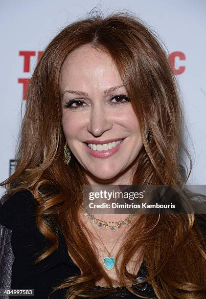 Actress Rebecca Creskoff attends "The Library" opening night celebration at The Public Theater on April 15, 2014 in New York City.