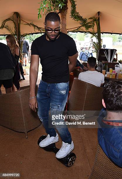 Guests attend day 2 of CIROC & MAHIKI backstage at V Festival at at Hylands Park on August 23, 2015 in Chelmsford, England.