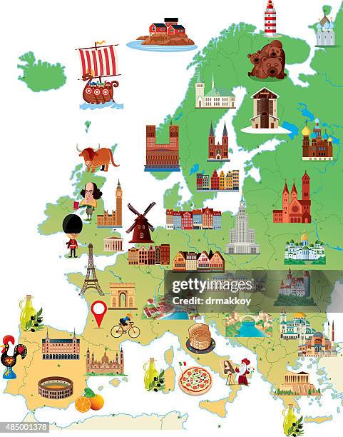 ilustraciones, imágenes clip art, dibujos animados e iconos de stock de dibujo mapa de europa - mapa barcelona