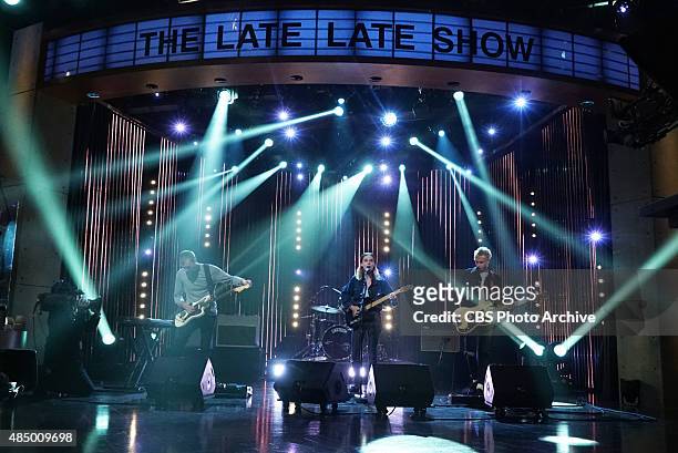Wolf Alice performs on "The Late Late Show with James Corden," Monday, August 10, 2015 on The CBS Television Network.