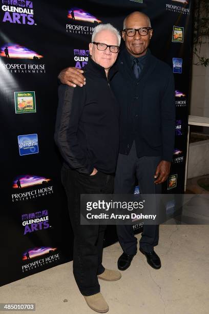 Malcom McDowell and Michael Dorn attend the Prospect Entertainment with Glendale Arts presents The Malcom McDowell series and Q&A screening of "Star...
