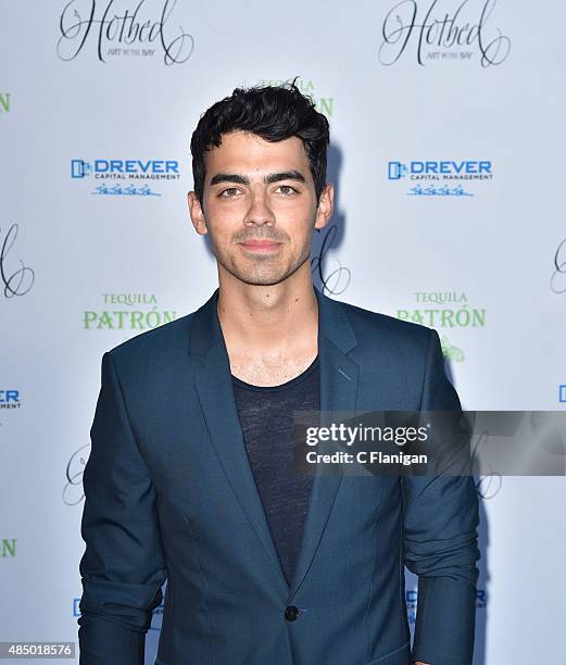 Joe Jonas attends the Fourth Annual Hotbed Gala at The Drever Estate on August 22, 2015 in Tiburon, California.