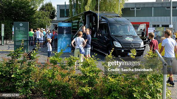 General view of the closing event of the 'DFB Ehrenrunde' on August 23, 2015 in Kamen, Germany.