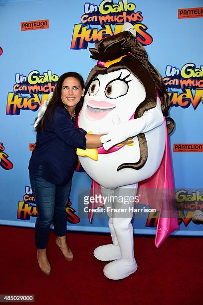 Actress Angelica Vale arrives at the Un Gallo Con Muchos Huevos U.S. Premiere at Regal Cinemas L.A. Live on August 23, 2015 in Los Angeles,...
