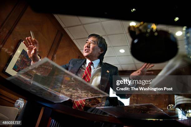 University of Maryland President Wallace Loh talks about aspirations of building a luxury hotel and conference center across from campus in College...