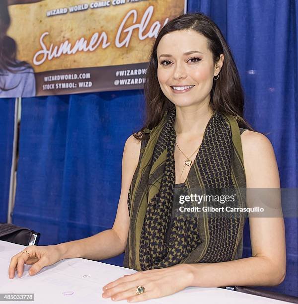 Actress Summer Glau attends Wizard World Comic Con Chicago 2015 - Day 4 at Donald E. Stephens Convention Center on August 22, 2015 in Chicago,...