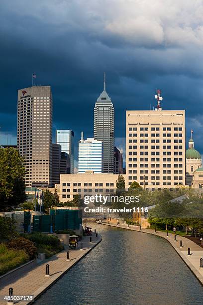 indianapolis, indiana - indianapolis canal stock pictures, royalty-free photos & images