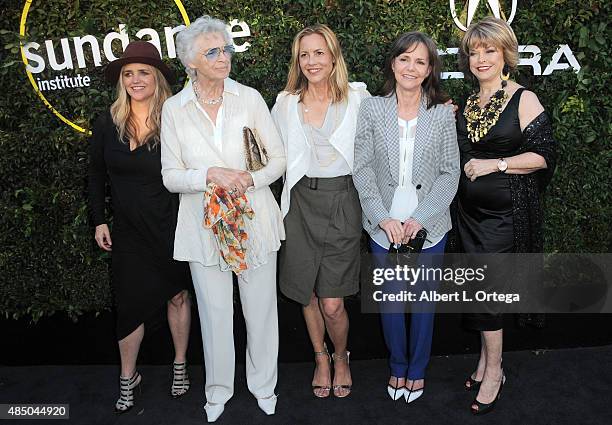 And founder of The Communication Group Clare Munn, Christina Kummer-Hardt, actors Maria Bello, Sally Field and Sundance Institute board chair Pat...