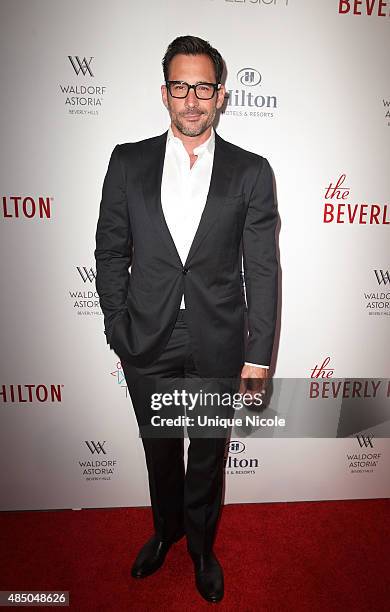 Fashion and lifestyle host Lawrence Zarian attends The Beverly Hilton celebrates 60 years with a diamond anniversary party at The Beverly Hilton...