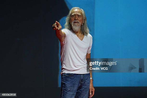 Drama actor and model Deshun Wang attends a forum on August 23, 2015 in Shanghai, China. Deshun Wang began his acting career at the age of 24, after...