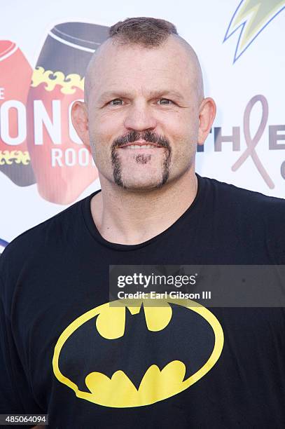 Fighter Liddell Chuck attends the Athletes Vs. Cancer Celebrity Flag Football Game at UCLA's Drake Stadium on August 23, 2015 in Westwood, California.