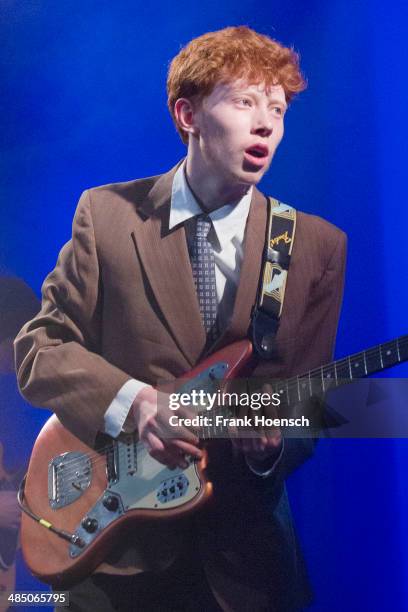 British singer Archy Samuel Marshall aka King Krule performs live during a concert at the Heimathafen Neukoelln on April 09, 2014 in Berlin, Germany.