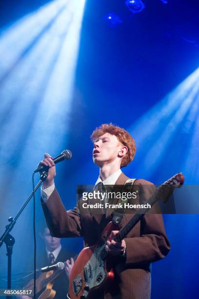 British singer Archy Samuel Marshall aka King Krule performs live during a concert at the Heimathafen Neukoelln on April 09, 2014 in Berlin, Germany.