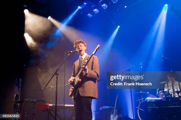 British singer Archy Samuel Marshall aka King Krule performs live during a concert at the Heimathafen Neukoelln on April 09, 2014 in Berlin, Germany.