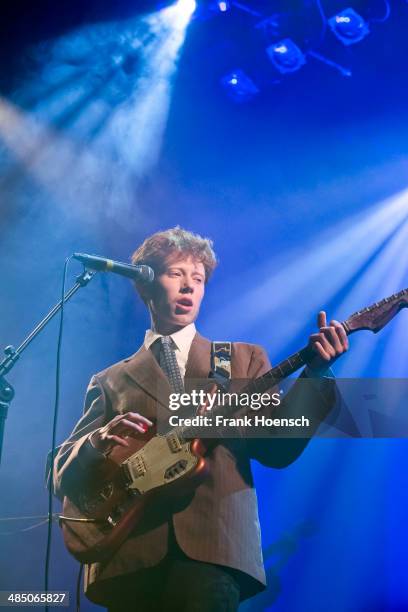 British singer Archy Samuel Marshall aka King Krule performs live during a concert at the Heimathafen Neukoelln on April 09, 2014 in Berlin, Germany.