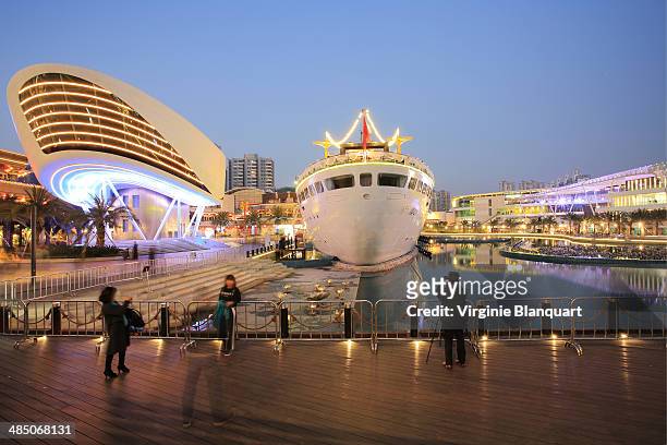new place of sea world, shekou - shenzhen mall stock pictures, royalty-free photos & images
