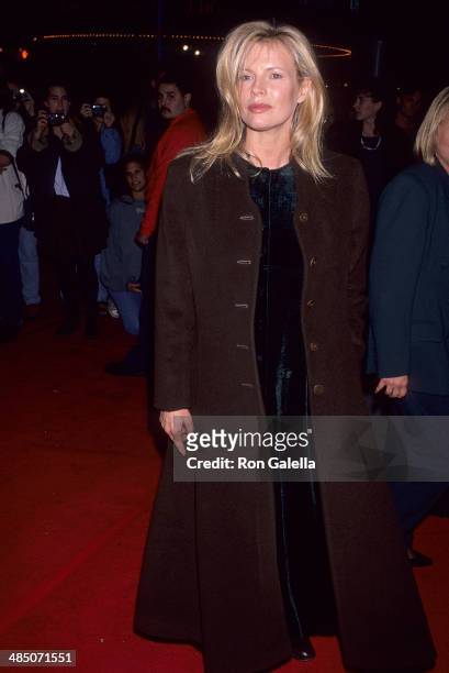 Actress Kim Basinger attends the "Interview with the Vampire: The Vampire Chronicles" Westwood Premiere on November 9, 1994 at the Mann Village...