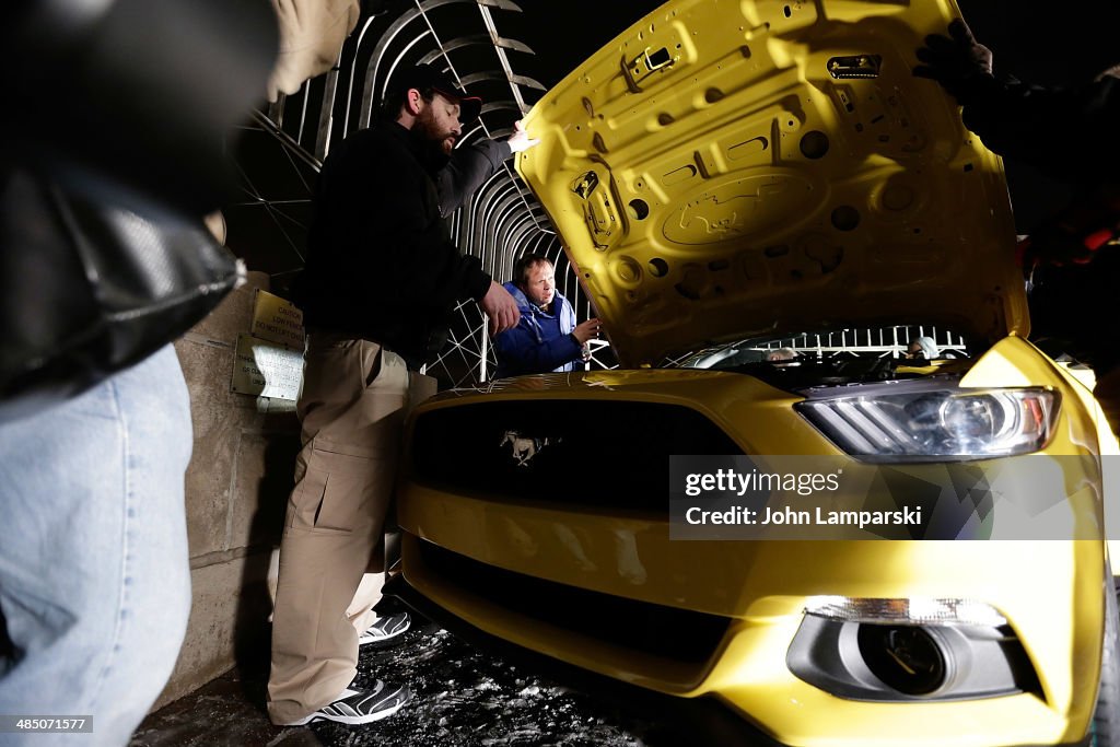 2015 Ford Mustang Convertible Assembly & Unveiling it at The Empire State Building