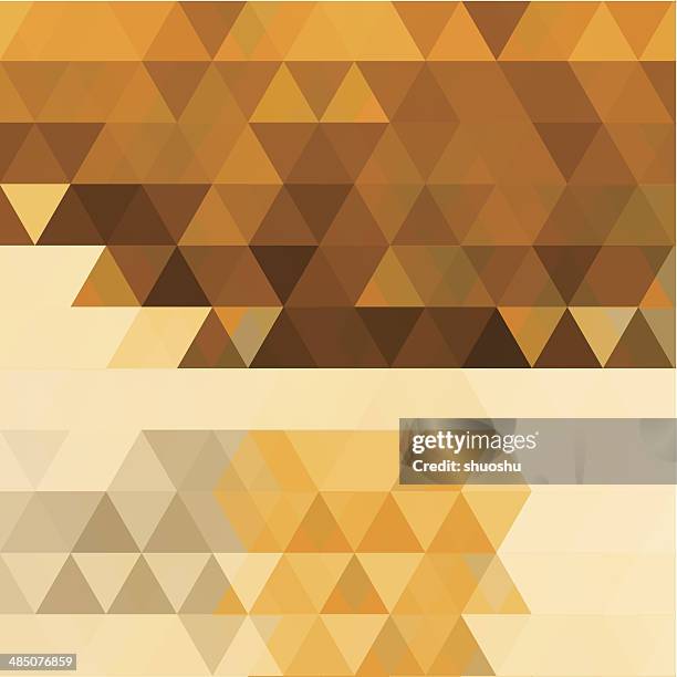 abstract yellow triangle pattern background - triangle instrument stock illustrations