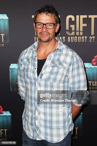 Matt Nable arrives ahead of 'The Gift' Sydney Premiere at Event Cinemas George Street on August 24, 2015 in Sydney, Australia.