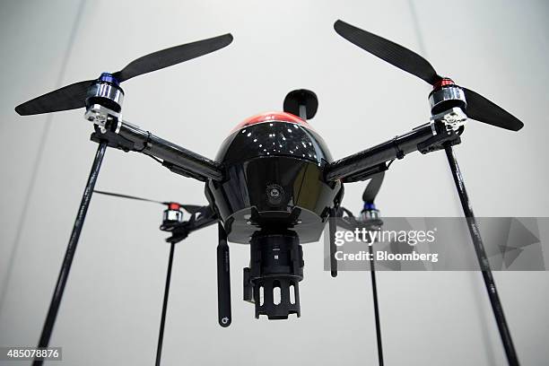 The AS-MC01-P multicopter unmanned aerial vehicle , developed by Aerosense Inc., a joint venture between Sony Mobile Communications Inc. And ZMP...