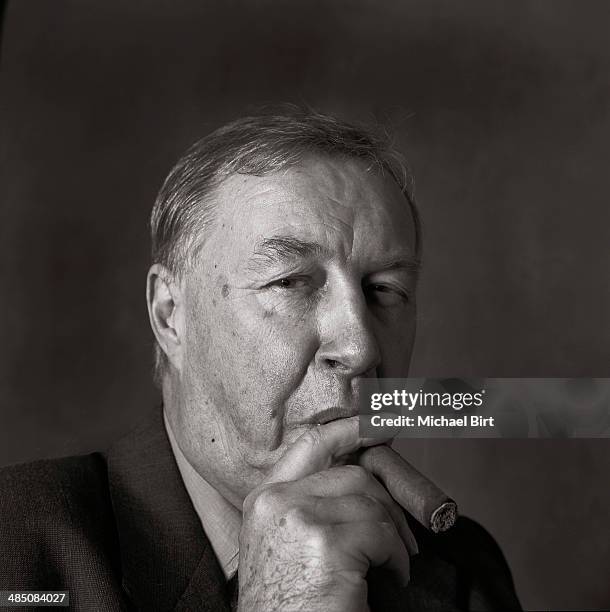 Designer Terence Conran is photographed on May 11, 2000 in London, England.