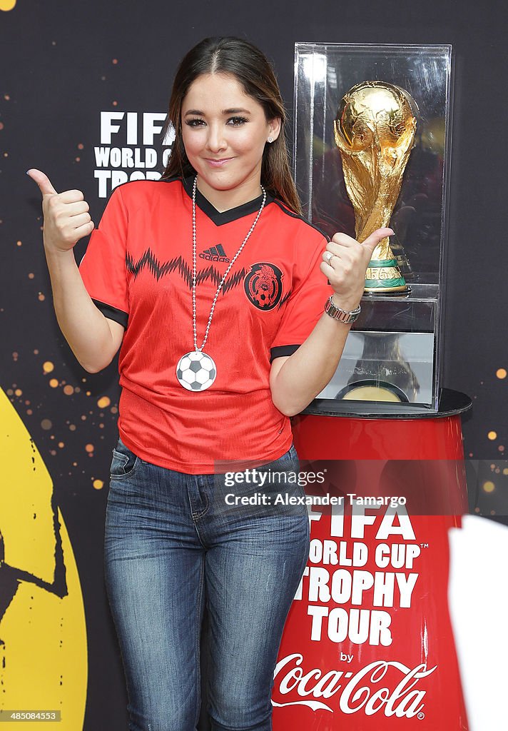 FIFA World Cup Trophy Tour On The Set Of Despierta America