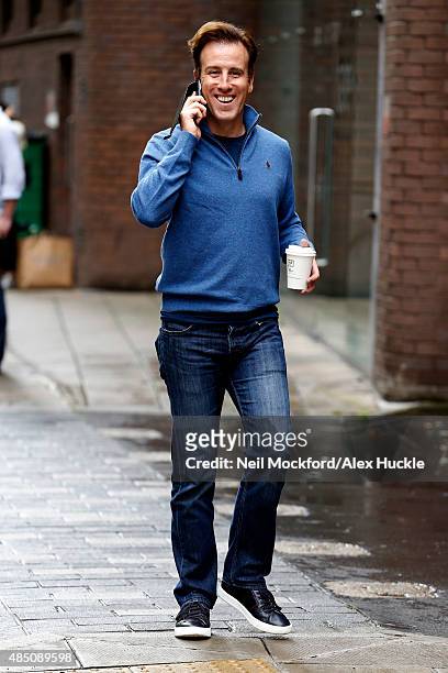 Strictly dancer Anton Du Beke seen at a rehearsal studio on August 24, 2015 in London, England. Photo by Neil Mockford/Alex Huckle/GC Images)