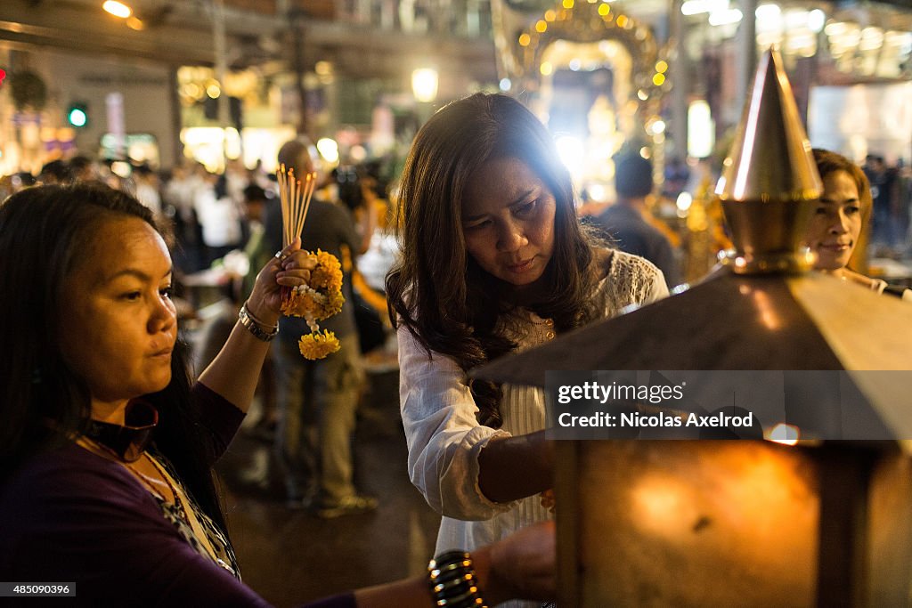 Locals Gather To Remember Victims Of The Bangkok Bomb Attack