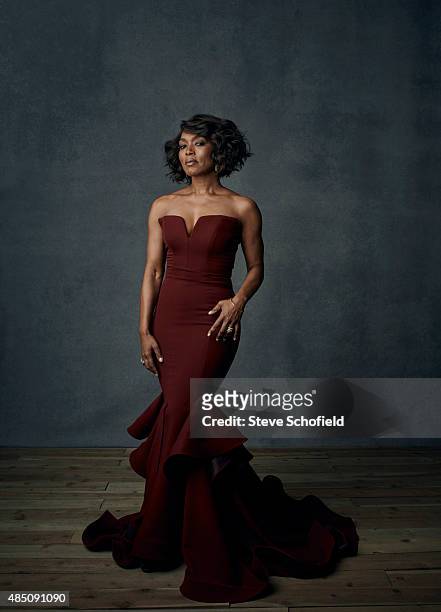 Actor Angela Bassett is photographed for Emmy magazine on December 1, 2014 in Los Angeles, California.