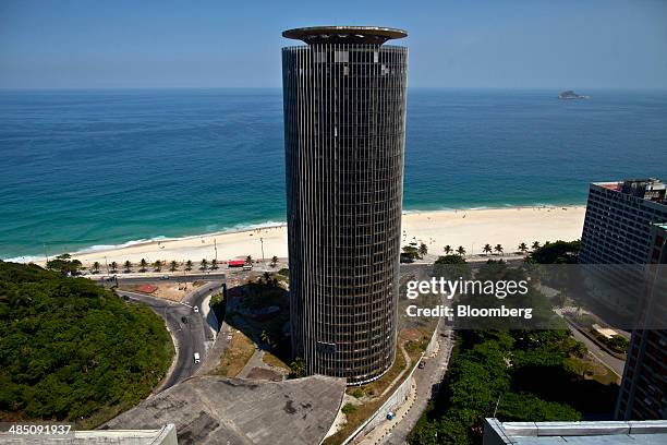 The abandoned Hotel Nacional, designed by architect Oscar Niemeyer, stands near Sao Conrado beach in Rio de Janeiro, Brazil, on Wednesday, March 19,...