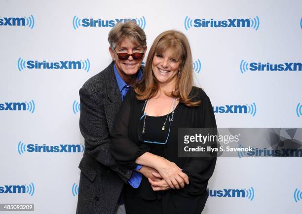 Eric Roberts and Eliza Roberts visit the SiriusXM Studios on April 16, 2014 in New York City.