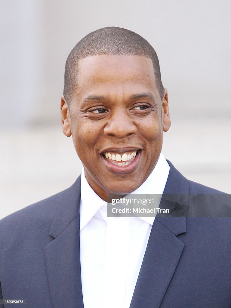 Shawn "Jay Z" Carter Makes Announcement On the Steps Of City Hall Downtown Los Angeles